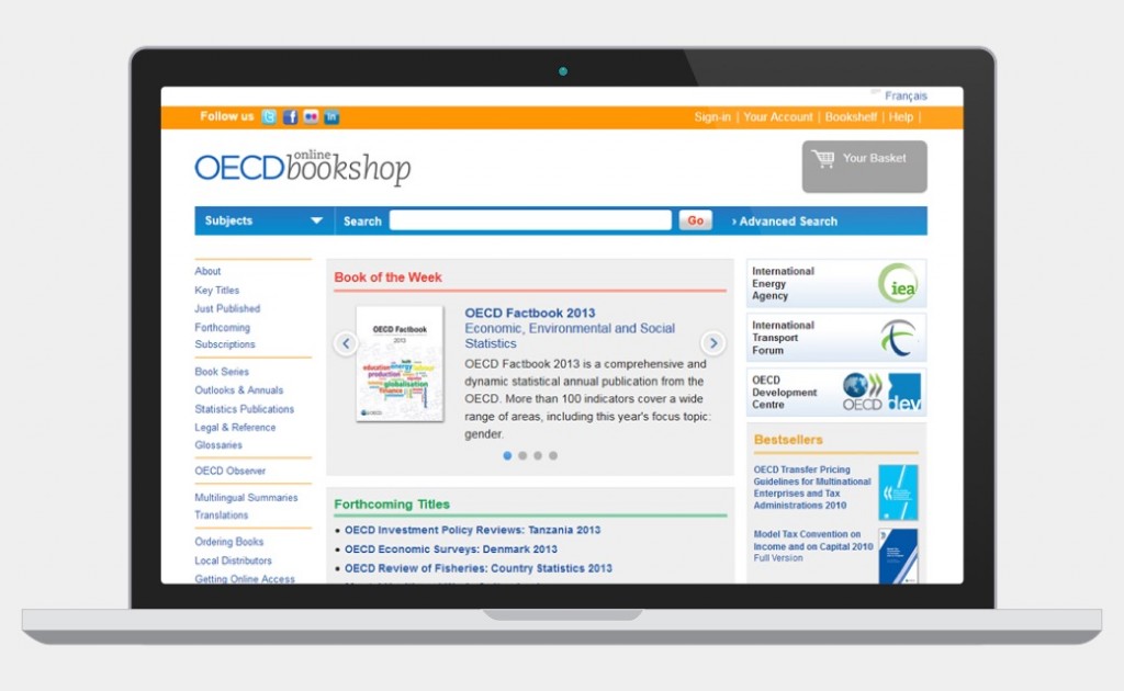 OECD Bookshop website screenshot