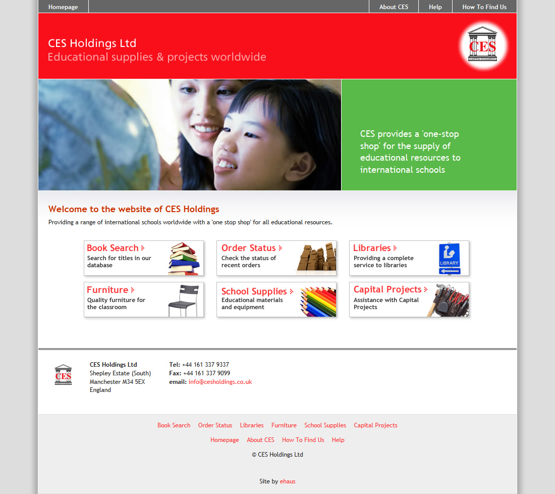 CES Holdings website homepage