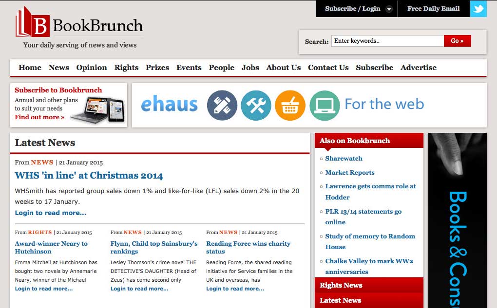 BookBrunch website screenshot