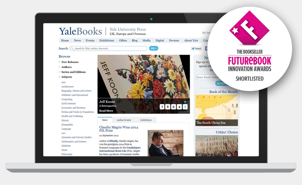 Yale Books website screenshot